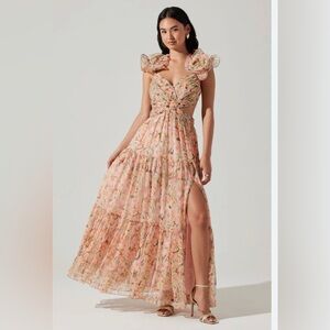ASTR The Label Fritillaria Floral Maxi Dress